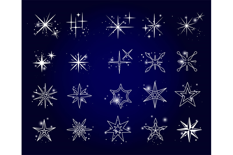 stars-and-sparkles-icons-set