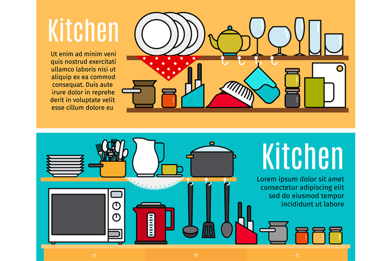 horizontal-kitchen-banners-templates