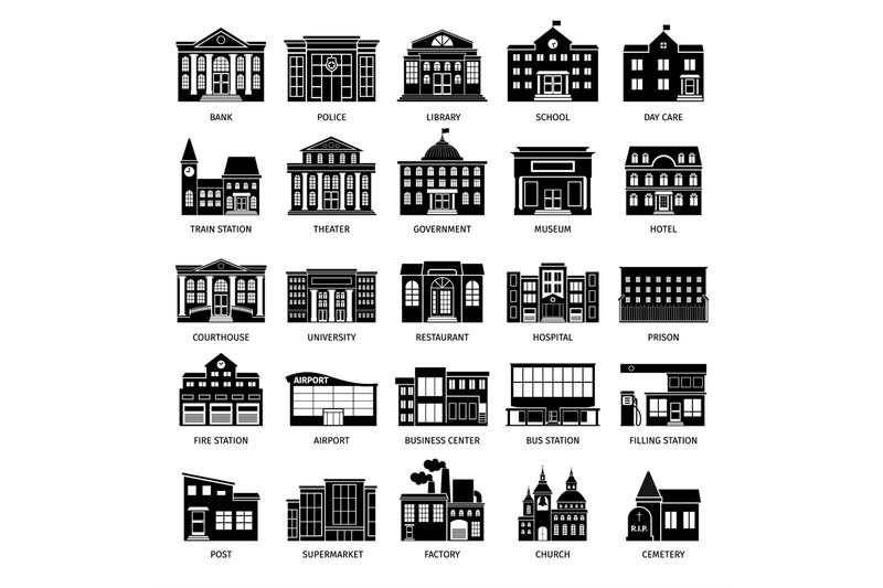 government-building-black-icons