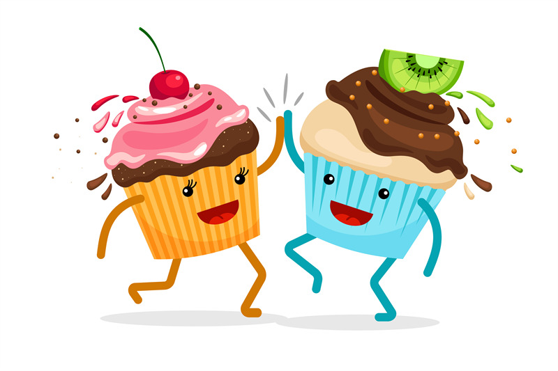 cartoon-muffins-forever-friends-illustration