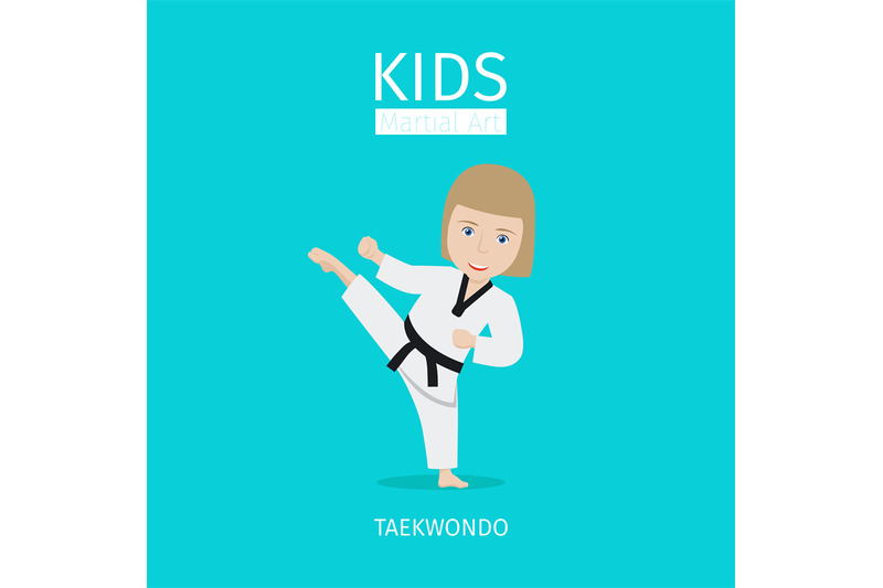 kids-martial-art-taekwondo-girl