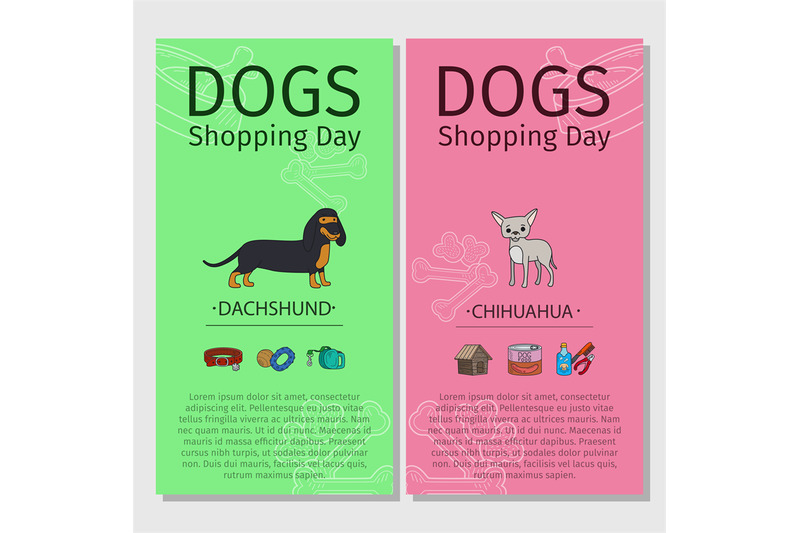 dachshund-chihuahua-dog-shopping-day