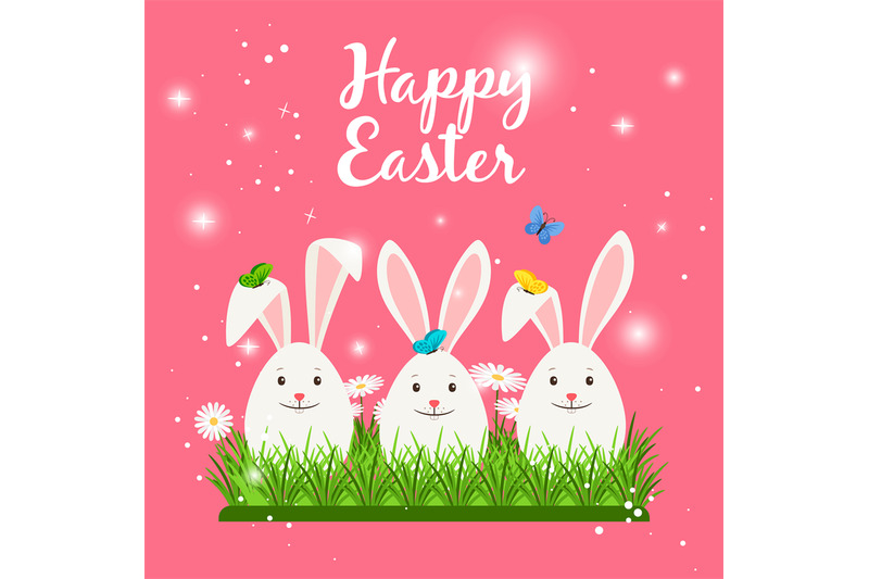 happy-easter-card-with-white-rabbits