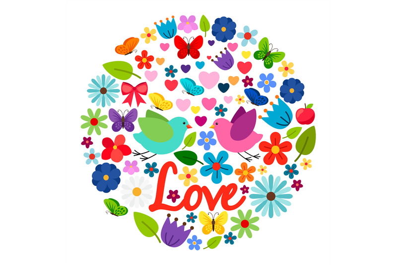 spring-love-card-round-label