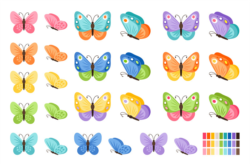 watercolor-butterflies-icons