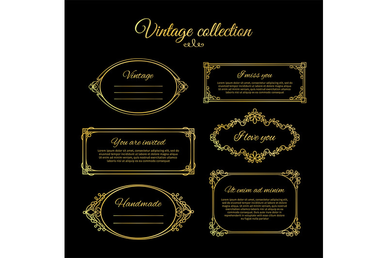 golden-calligraphic-vignettes