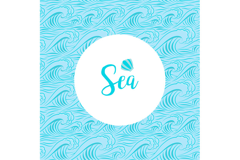 sea-typographic-card-with-waves-pattern