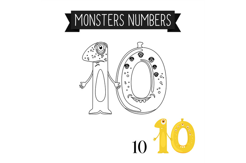 coloring-page-monsters-number-10