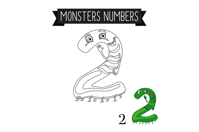 coloring-page-monsters-number-2