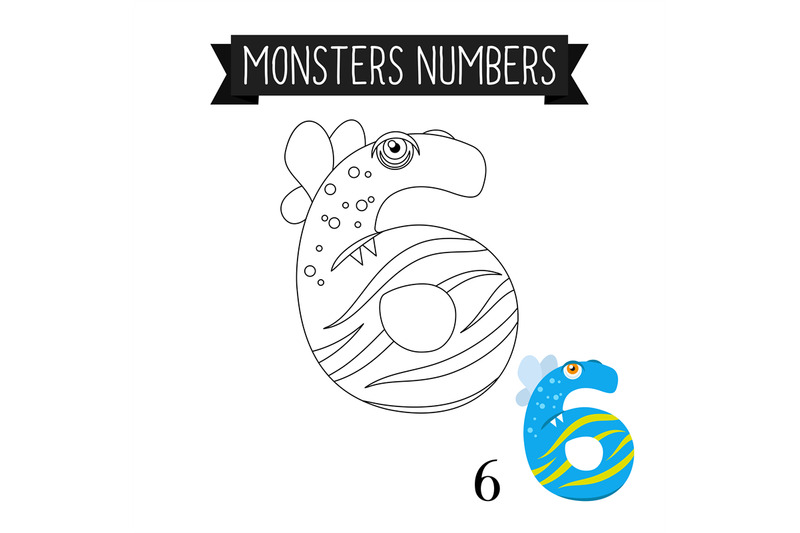 coloring-page-monsters-number-6