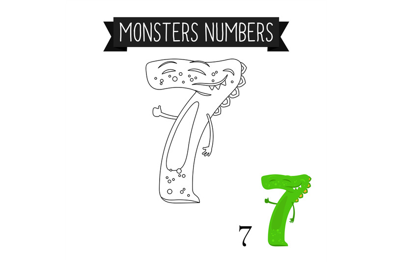 coloring-page-monsters-number-7