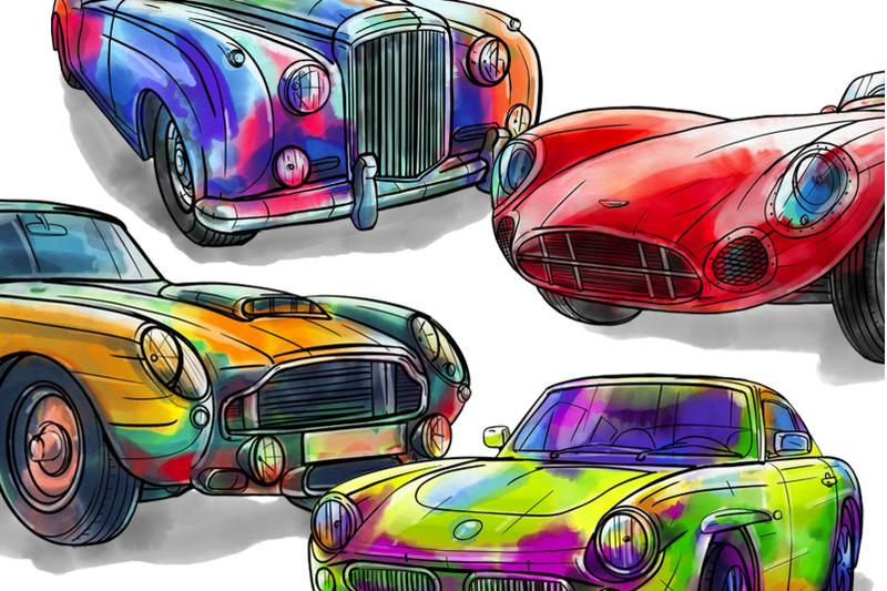 png-watercolor-cars-4