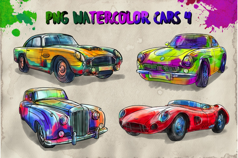 png-watercolor-cars-4