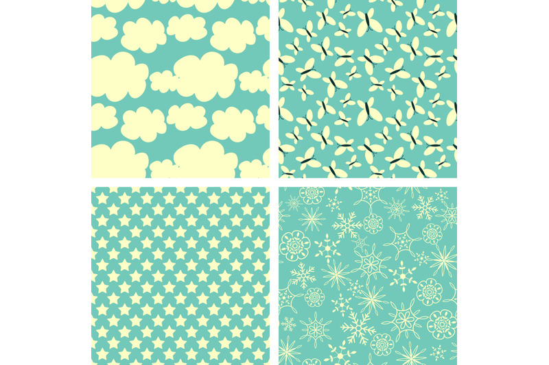 4-sky-patterns-set
