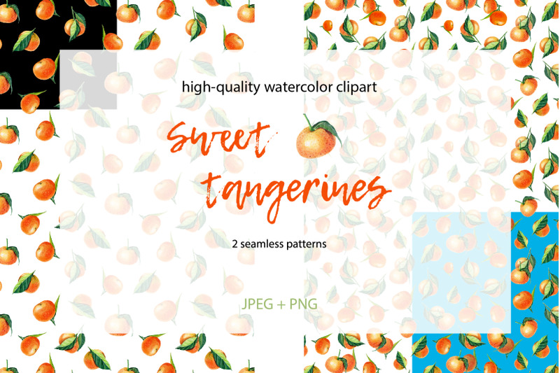 sweet-tangerines-watercolor-clip-art