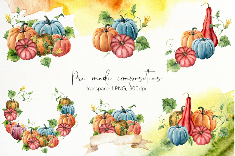 pumpkins-watercolor-bundle