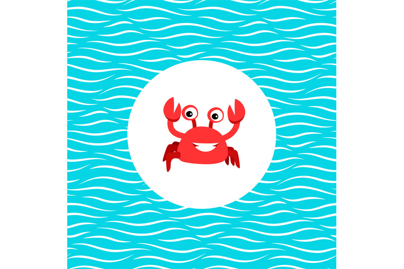 sea-card-with-crab-in-circle