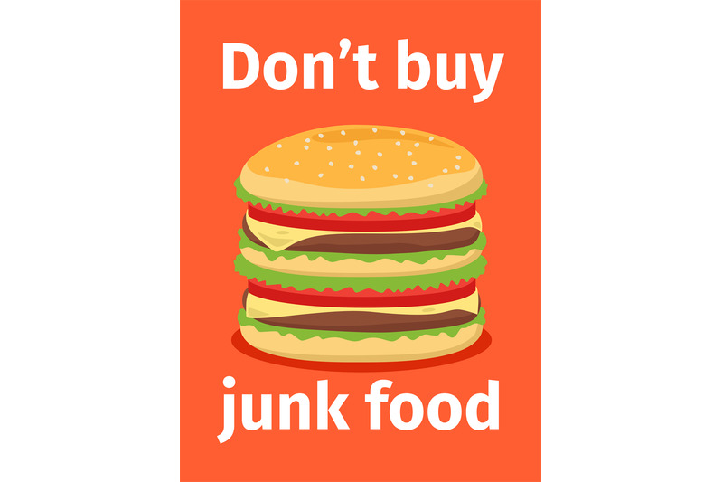 junk-food-poster-with-burger