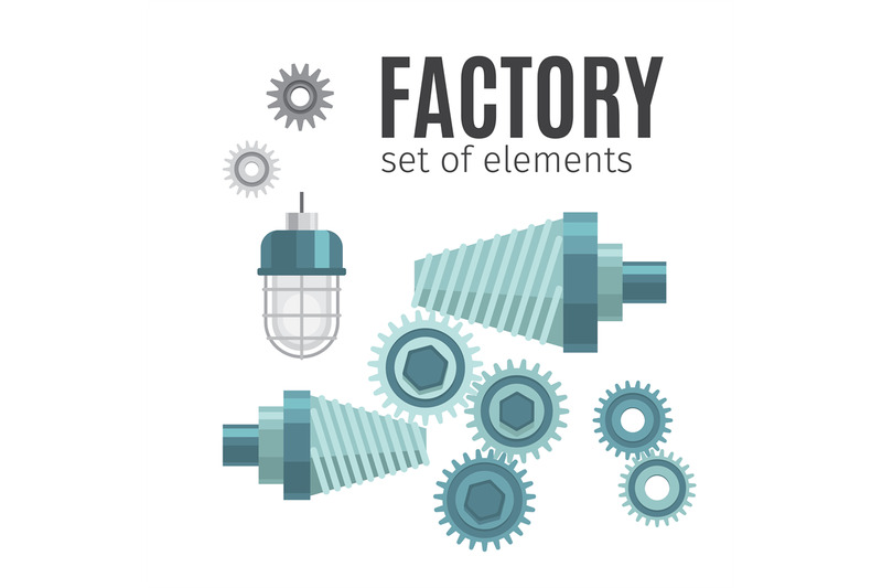 mechanical-gears-set-of-elements