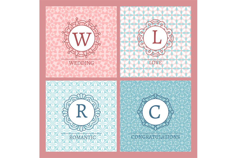cute-pink-cards-with-monograms