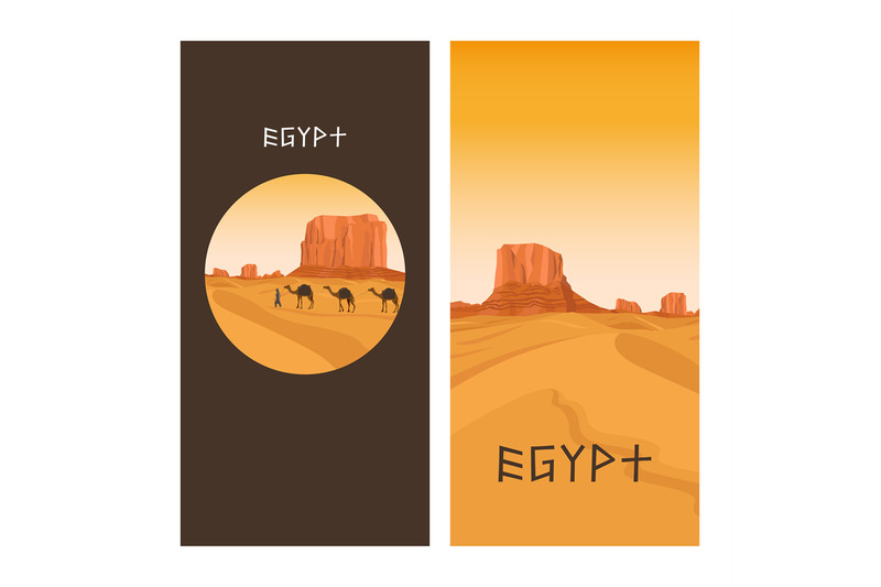 travel-flyers-design-with-egypt-desert