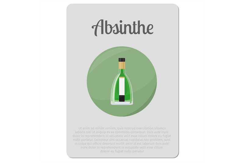 absinthe-alcohol-sticker-with-bottle