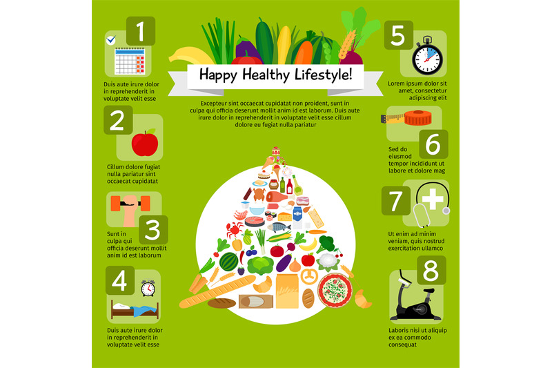 happy-lifestyle-infographic-with-healthy-food