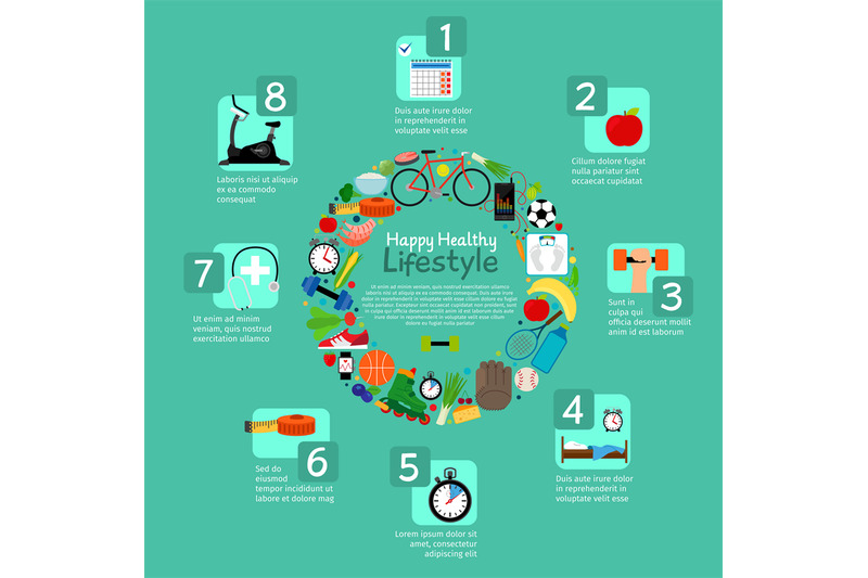 healthy-nutrition-and-fitness-activity-infographic