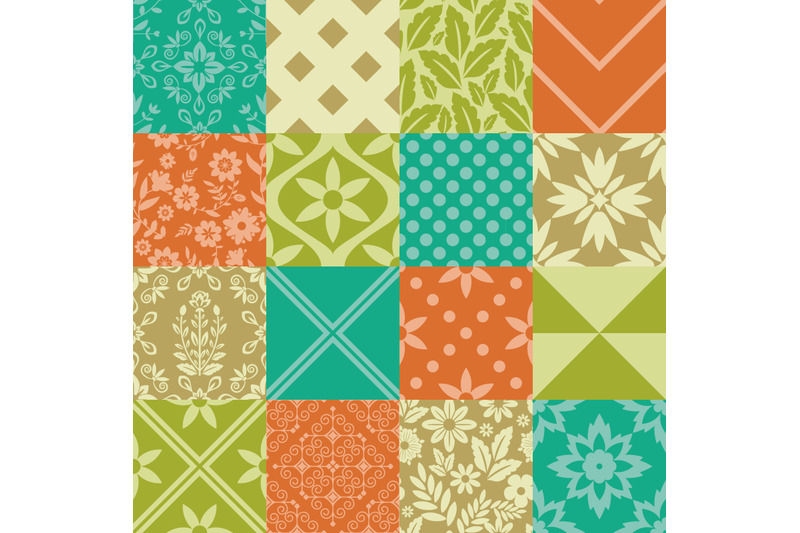 16-geometric-and-floral-patterns-set