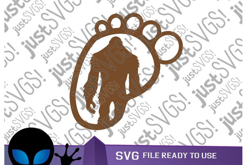 Yeti Footprint SVG By JustSVGs | TheHungryJPEG