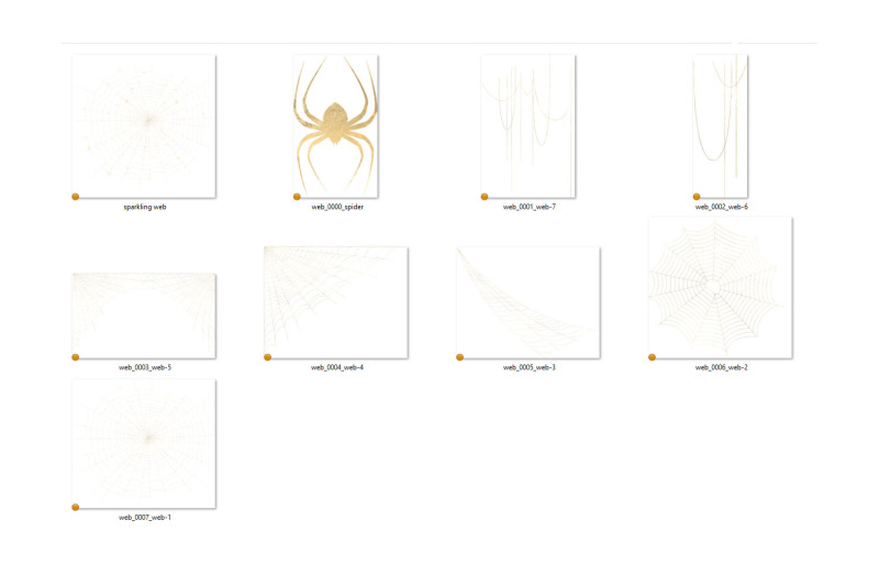 gold-spider-web-clipart