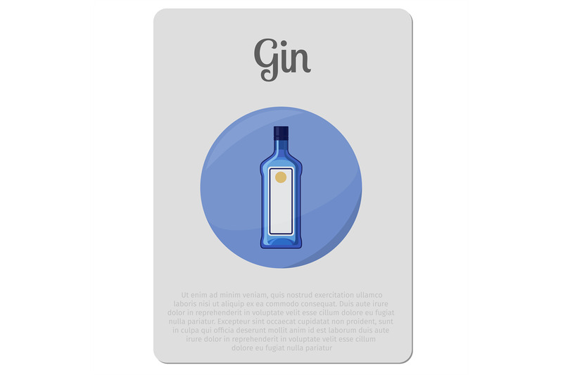 gin-alcohol-sticker-with-bottle