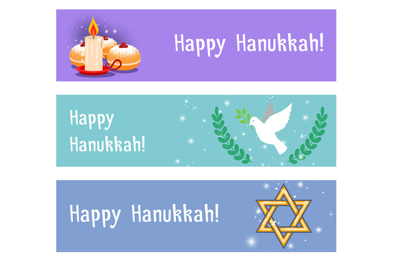 jewish-holidays-hanukkah-horizontal-flyers