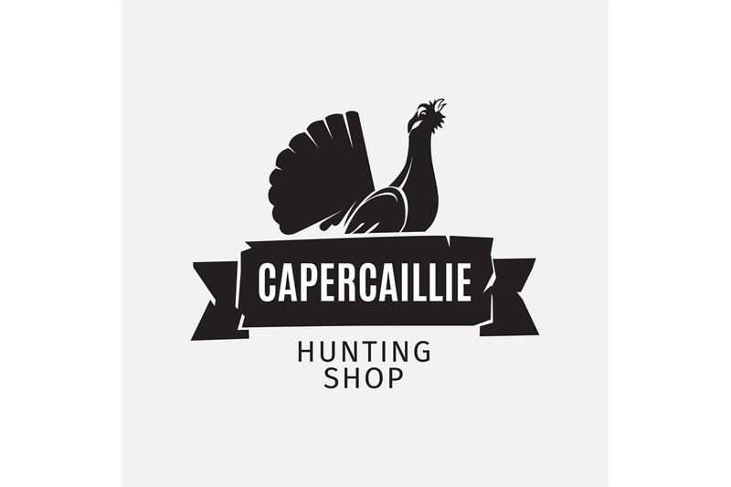 vintage-hunting-shop-logo-grouse-silhouette