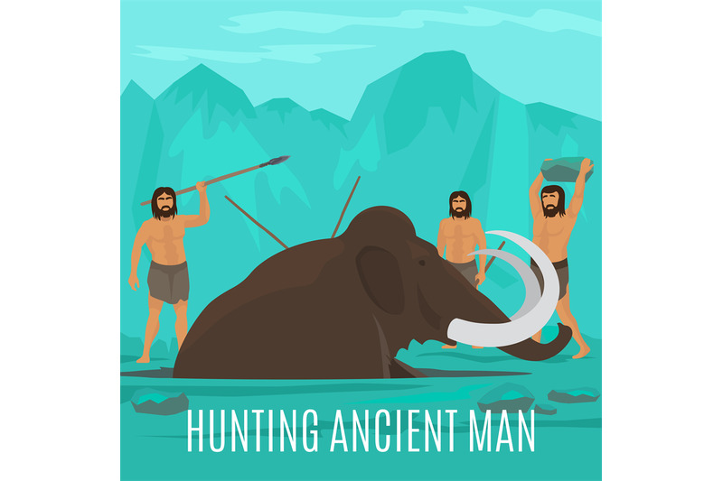 mammoth-hunting-concept