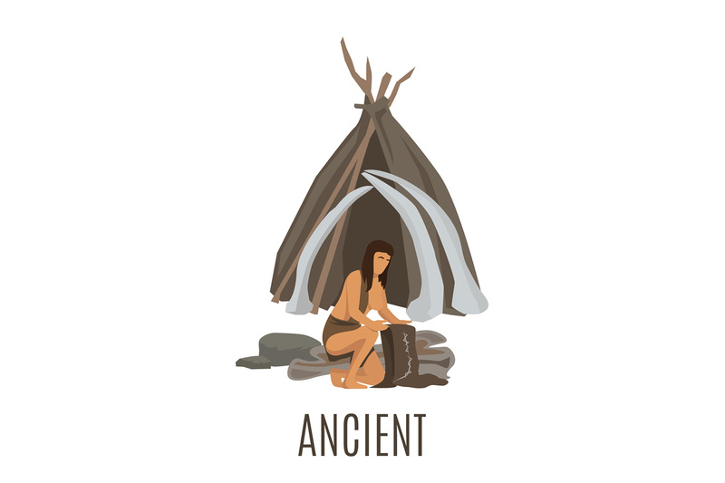 ancient-prehistoric-woman-working-near-cave