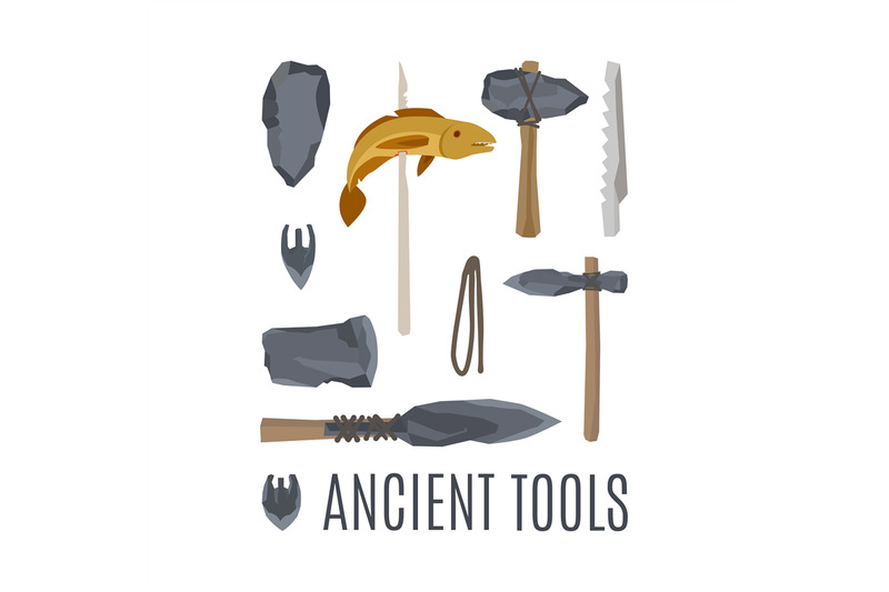 ancient-tools-set-for-game-design