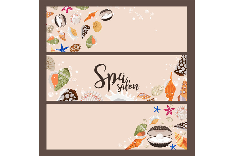 spa-salon-banners-with-sea-shells