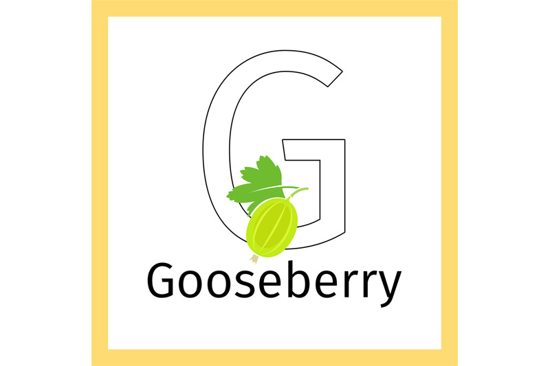 gooseberry-and-letter-g-coloring-page