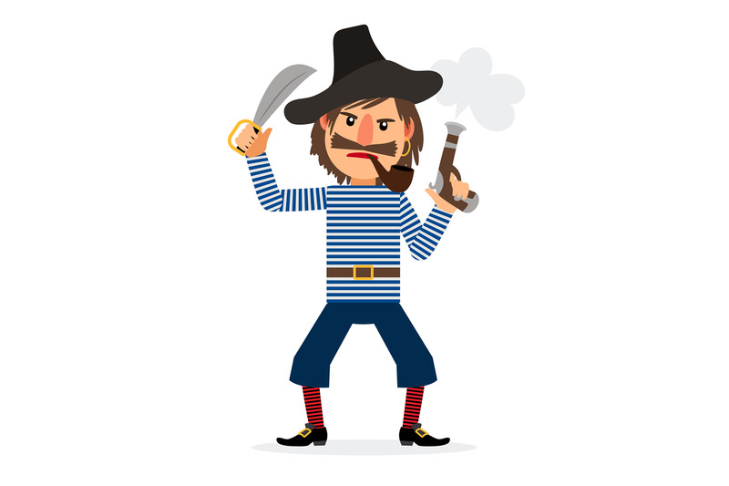 pirate-cartoon-character-with-smoking-pipe