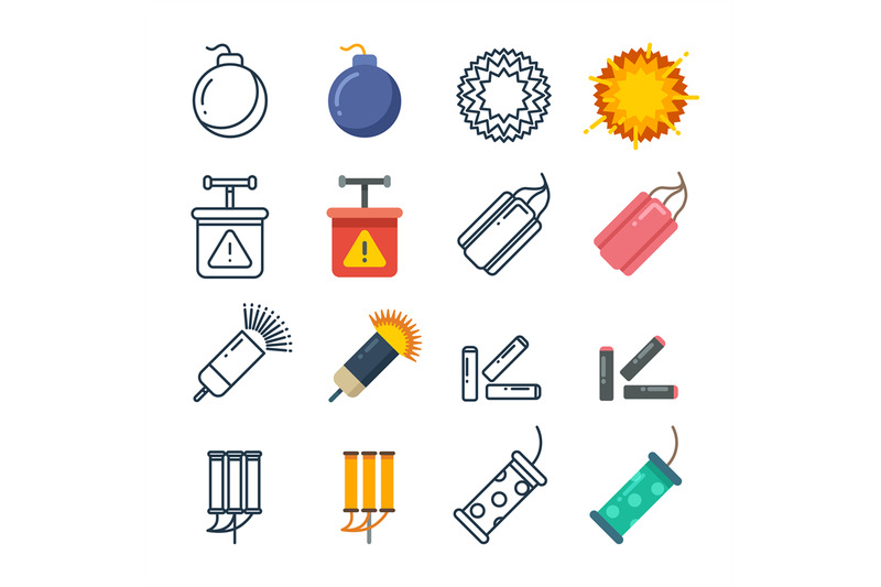 dynamite-fireworks-pyrotechnic-vector-icons