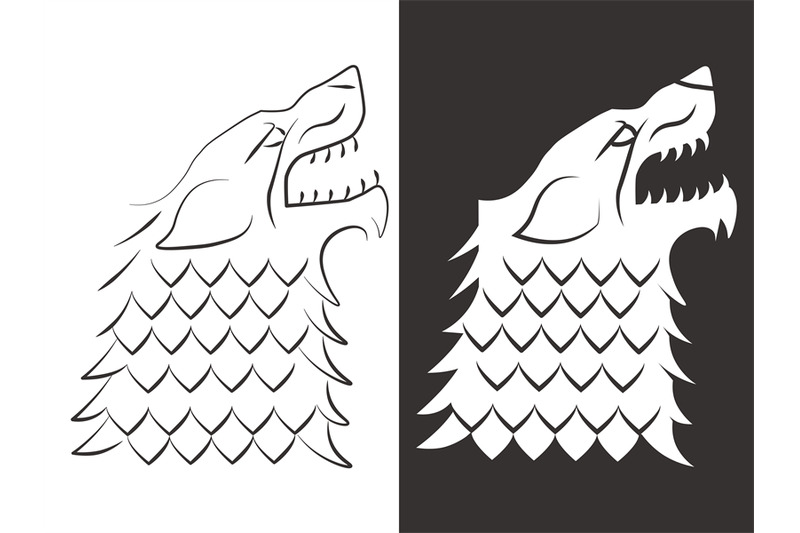 heraldic-style-wolf-head-design-line-and-silhouette-wolf