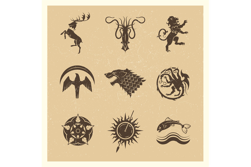 vintage-great-kingdoms-houses-gaming-heraldic-vector-icons