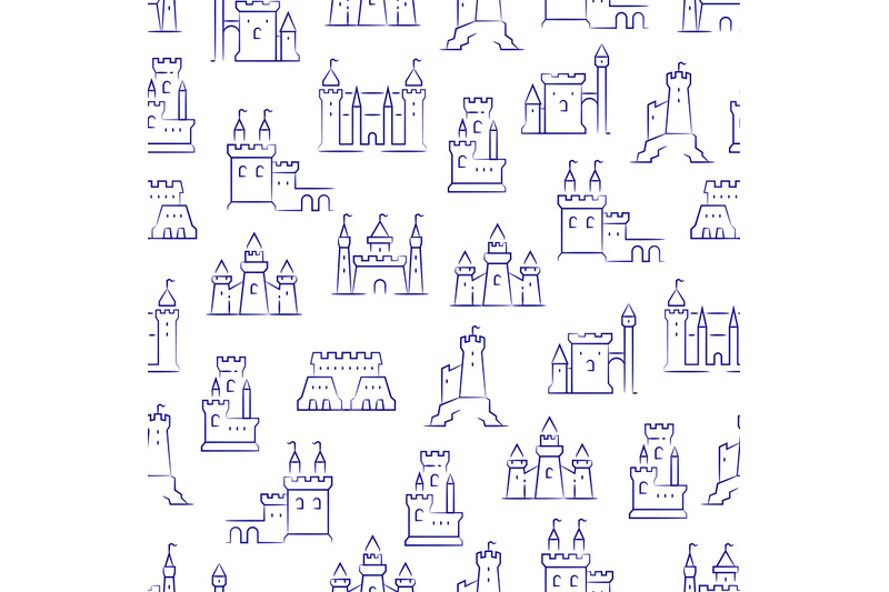 medieval-castles-fortress-bastions-seamless-pattern