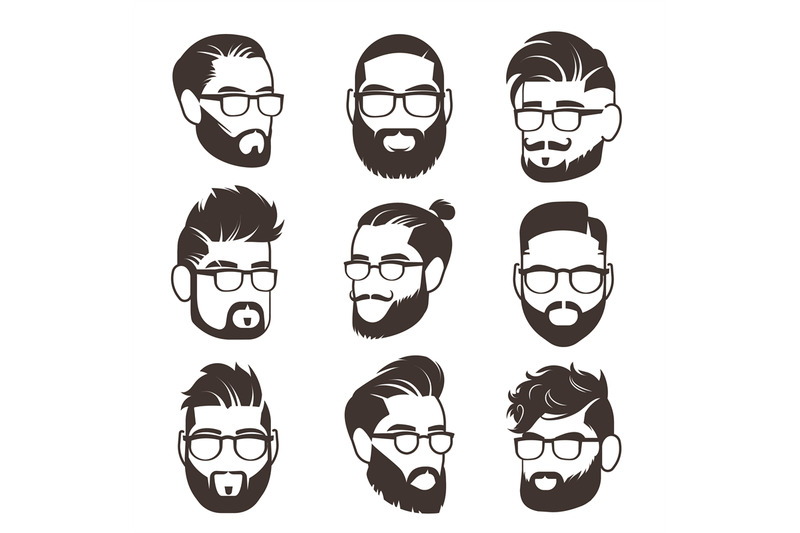 handsome-bearded-hipster-man-faces-with-mustache-and-modern-male-hairs