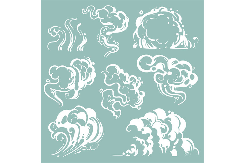 cartoon-white-smoke-and-dust-clouds-comic-vector-steam-isolated