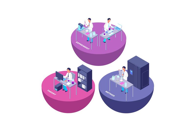 chemistry-3d-isometric-research-lab-with-chemical-laboratory-equipment