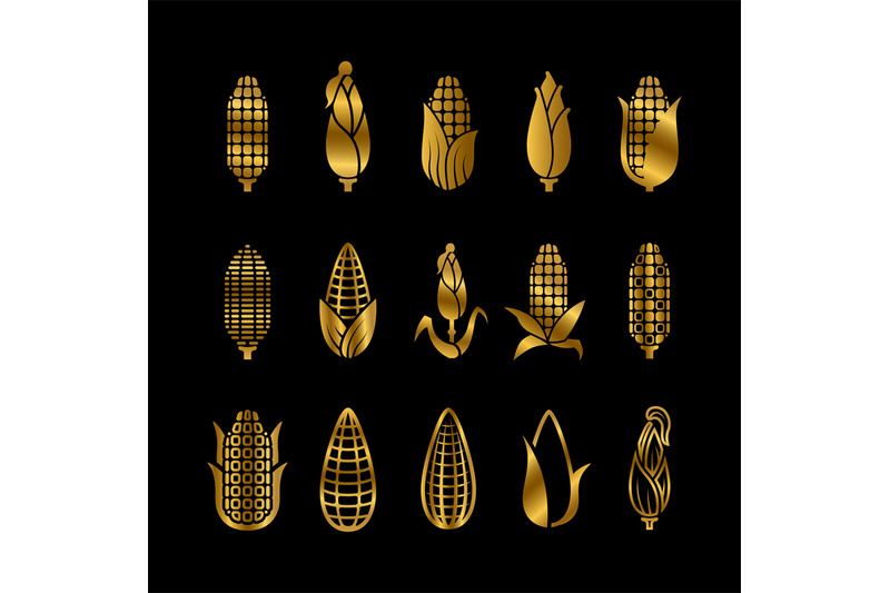 fresh-golden-corn-harvest-vector-icons-set