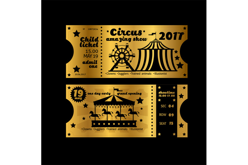 vintage-party-invitation-retro-circus-carnival-ticket-template-vector