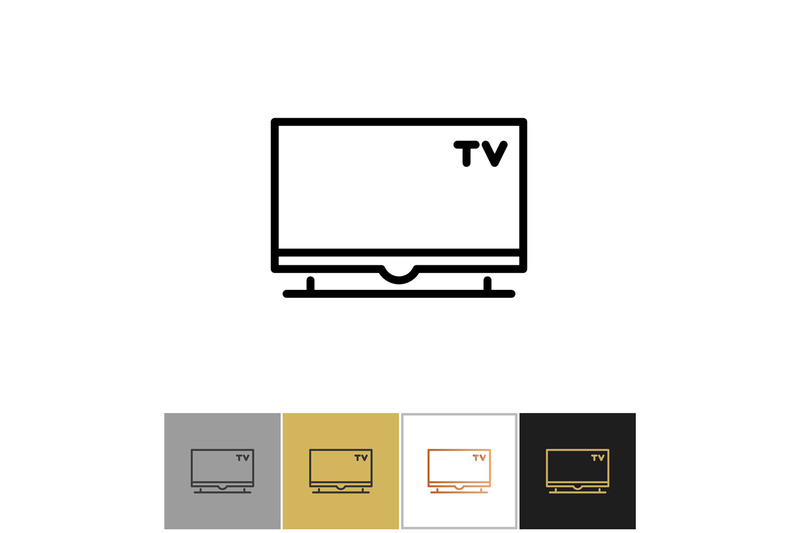 tv-icon-flat-screen-television-symbol